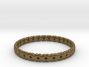 Clover Bracelet A in Natural Bronze