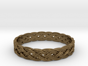 Hieno Delicate Celtic Knot Size 6 in Natural Bronze