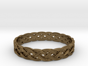 Hieno Delicate Celtic Knot Size 8 in Natural Bronze