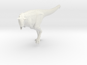 Carnotaurus 1/72 - Running in White Natural Versatile Plastic