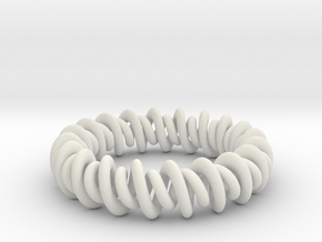 GW3Dfeatures Bracelet A in White Natural Versatile Plastic