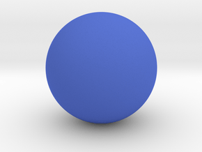 Sphere in Blue Processed Versatile Plastic