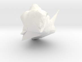 Cube (2) in White Processed Versatile Plastic