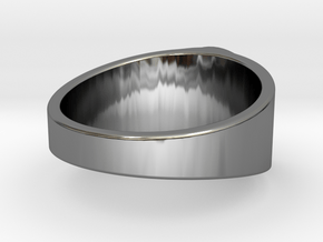 AA ring in Fine Detail Polished Silver