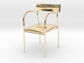Bernhardt Studio Chair 3.75" tall in 14K Yellow Gold