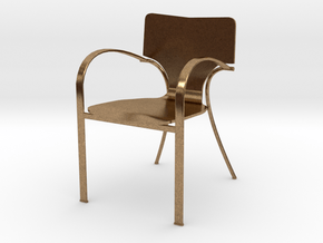 Strada Chair 3.7" tall in Natural Brass