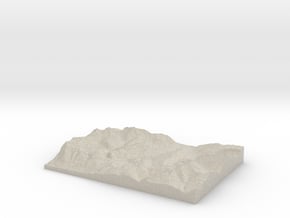 Model of Les Gets in Natural Sandstone