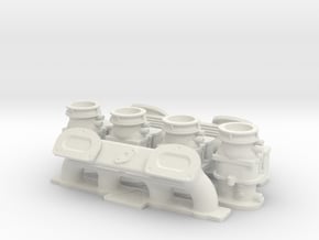 1 8 Ardun 2X4 Intake in White Natural Versatile Plastic