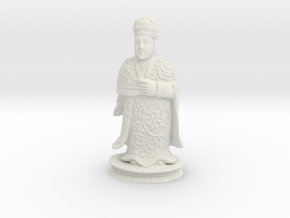 Traditional Cantonese Bishop Statuette 174mm in White Natural Versatile Plastic