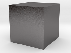 Cube in Polished Nickel Steel