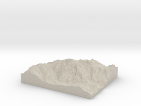 Model of Mont Blanc in Natural Sandstone