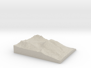 Model of Buffalo Mountain in Natural Sandstone