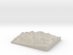 Model of Zug in Natural Sandstone