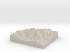 Model of Mont Blanc de Courmayeur in Natural Sandstone