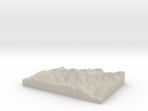 Model of Mont Blanc in Natural Sandstone