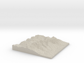 Model of Grand Teton in Natural Sandstone