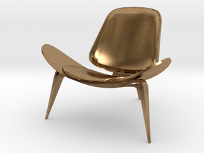 Steelcase Shell Chair 2.8" tall in Natural Brass