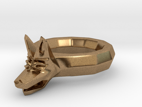 Dog Ring D18 in Natural Brass
