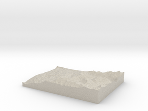 Model of Mountain Village in Natural Sandstone