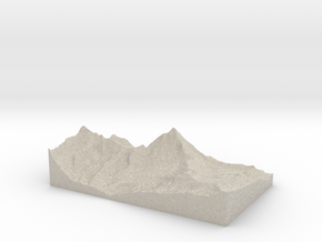 Model of Cervinia in Natural Sandstone