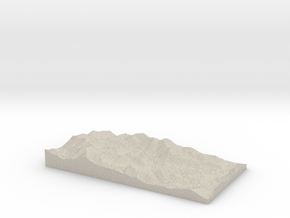Model of Alpine Meadows in Natural Sandstone