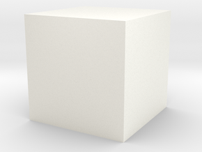 Cube71 Hollow in White Processed Versatile Plastic