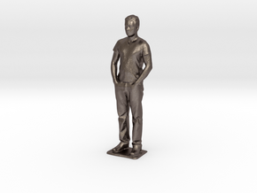 Tareq M - Pre Maker Faire Meetup May 2014 in Polished Bronzed Silver Steel