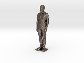 Nicolas - Pre Maker Faire Meetup May 2014 in Polished Bronzed Silver Steel
