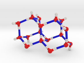 Water Molecule Matrix Model Color Small in Full Color Sandstone
