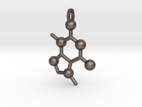 Chocolate Molecule in Polished Bronzed Silver Steel