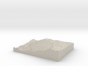 Model of Mount Sopris in Natural Sandstone