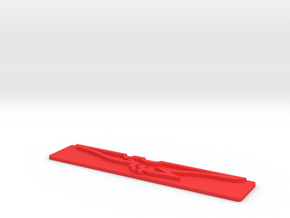 DeTomaso Badge - LH in Red Processed Versatile Plastic