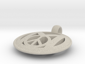 Millennial Peace Pendant (does not include cord) in Natural Sandstone