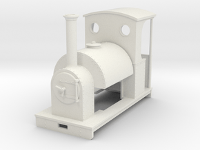 Gn15 saddle tank loco with cab in White Natural Versatile Plastic