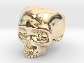 Skull Ring - Size 10 (inner diameter = 19.76 mm) in 14K Yellow Gold