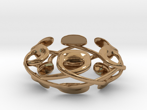 Pad Podz Ring in Polished Brass