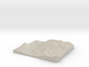 Model of Buttermere in Natural Sandstone