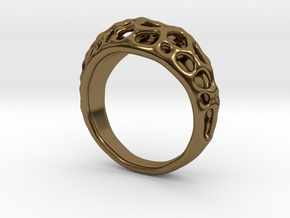 Bubble Ring No.1 in Polished Bronze