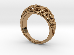 Bubble Ring No.1 in Polished Brass