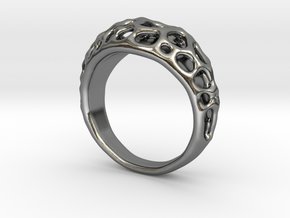 Bubble Ring No.1 in Polished Silver