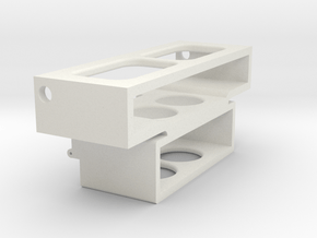 Chassis-insert-hinges in White Natural Versatile Plastic