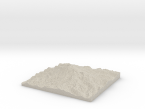 Model of Gibraltar Rock in Natural Sandstone