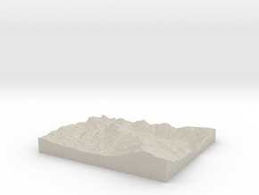 Model of Bear Valley in Natural Sandstone
