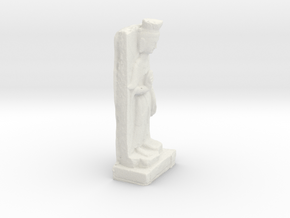 Chinese Bodhisattva Sculpture in White Natural Versatile Plastic