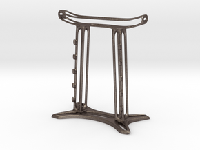 Coctail Stick Katana Rack in Polished Bronzed Silver Steel