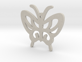 Butterfly Pendant in Natural Sandstone