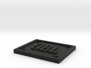JBL Emblem/Logo for Fender Amplifiers in Black Natural Versatile Plastic