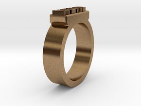 Nerd Ring Size 11 in Natural Brass