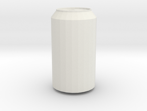 Soda Can in White Natural Versatile Plastic