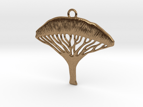Dragon Blood Tree Pendant in Natural Brass